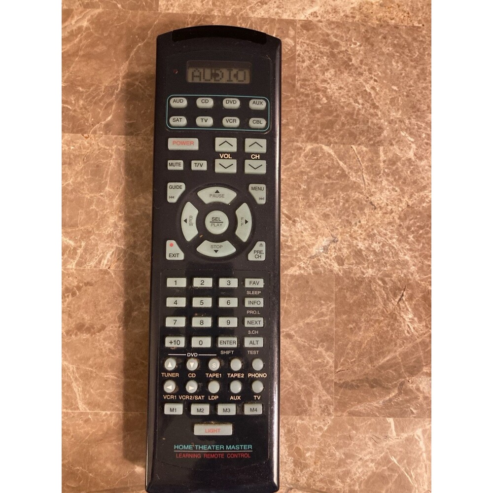 Home Theater Master Sl-9000 Learning Remote Control Instruction Manual WORKS